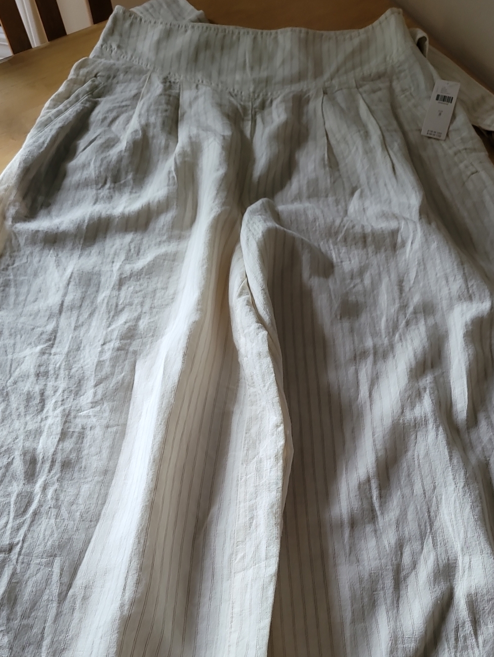 ANTHROPOLOGIE Wide Leg Cropped Pants Palm Beach Belted Culottes - Picture 11 of 14